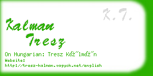 kalman tresz business card